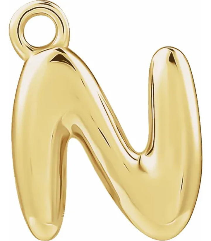 N Alphabet Pendent