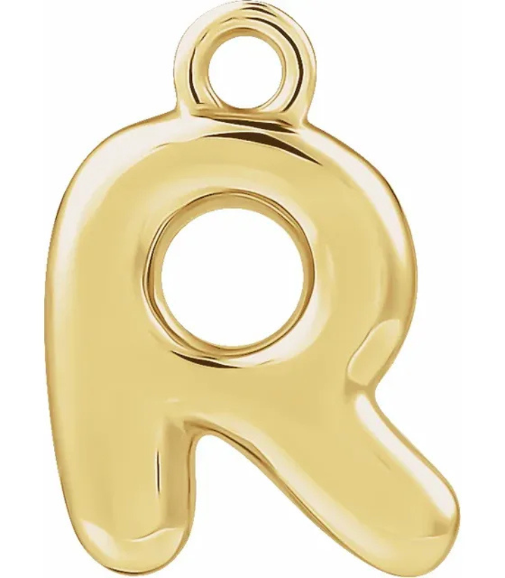 R Alphabet Pendent