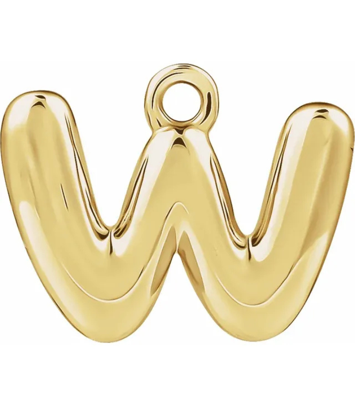 W Alphabet Pendent