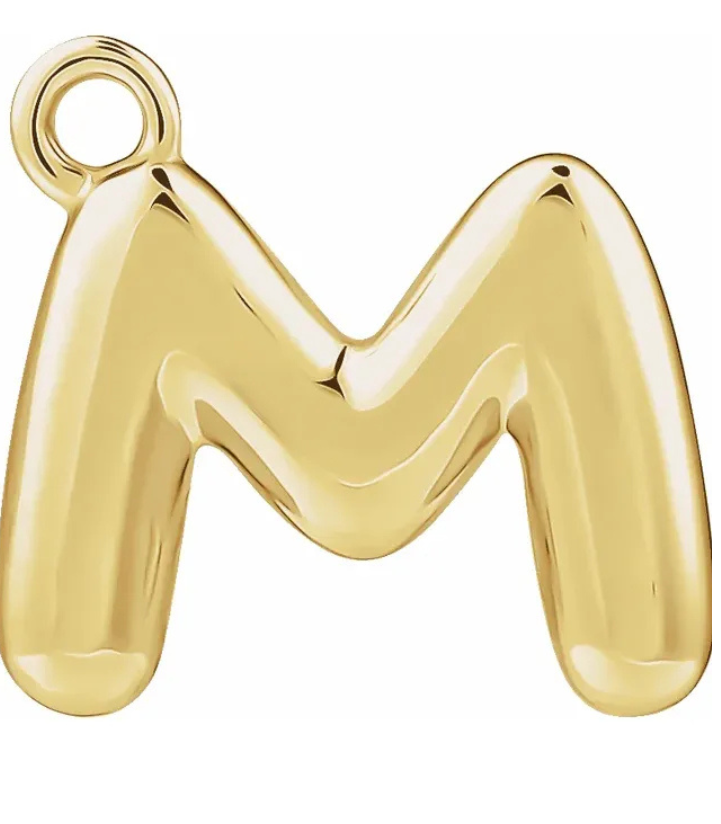 M Alphabet Pendent