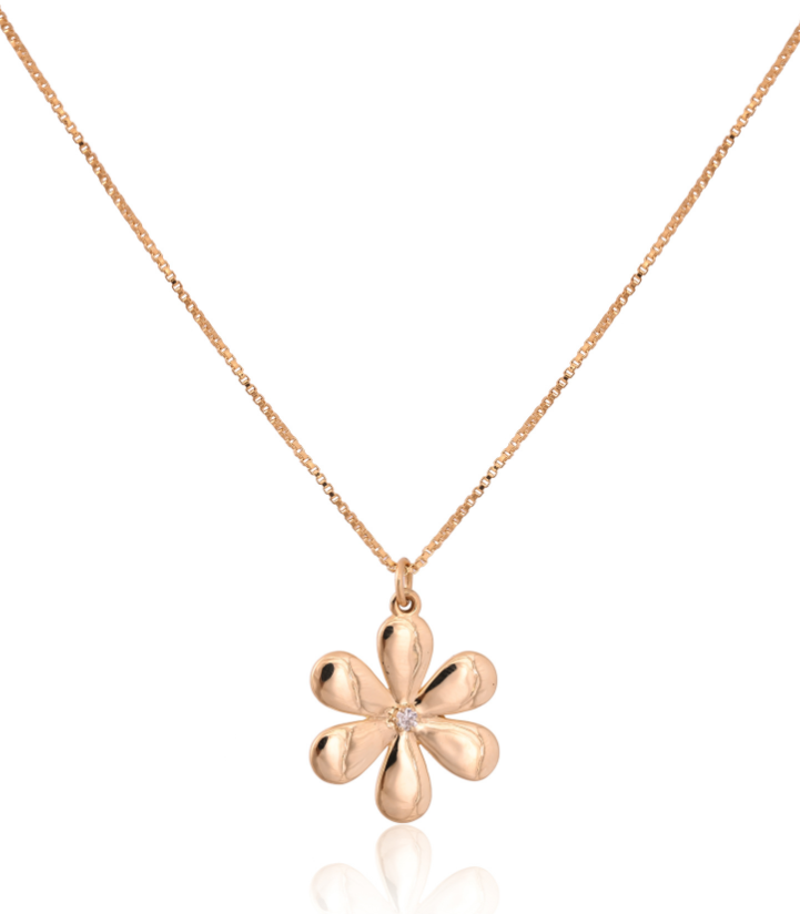 Flower Diamond Pendent