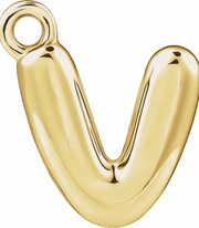 V Alphabet Pendent
